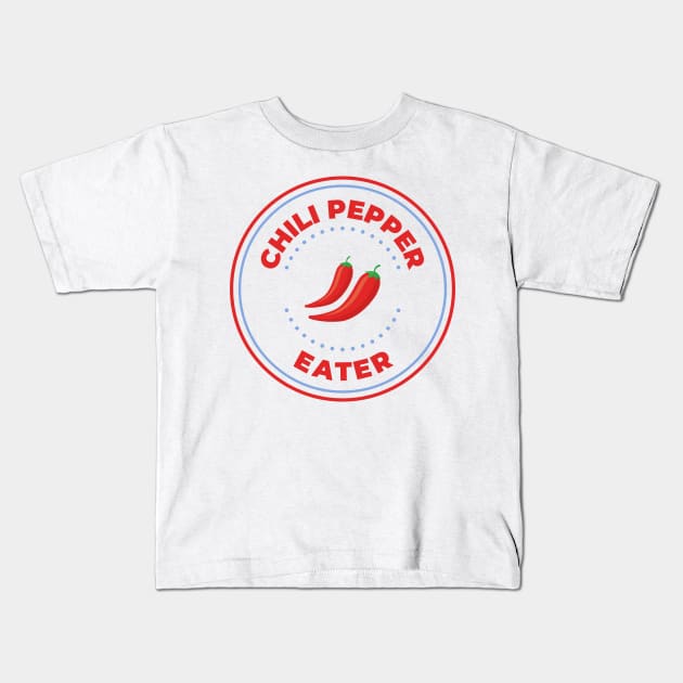 Chili pepper eater Kids T-Shirt by Oricca